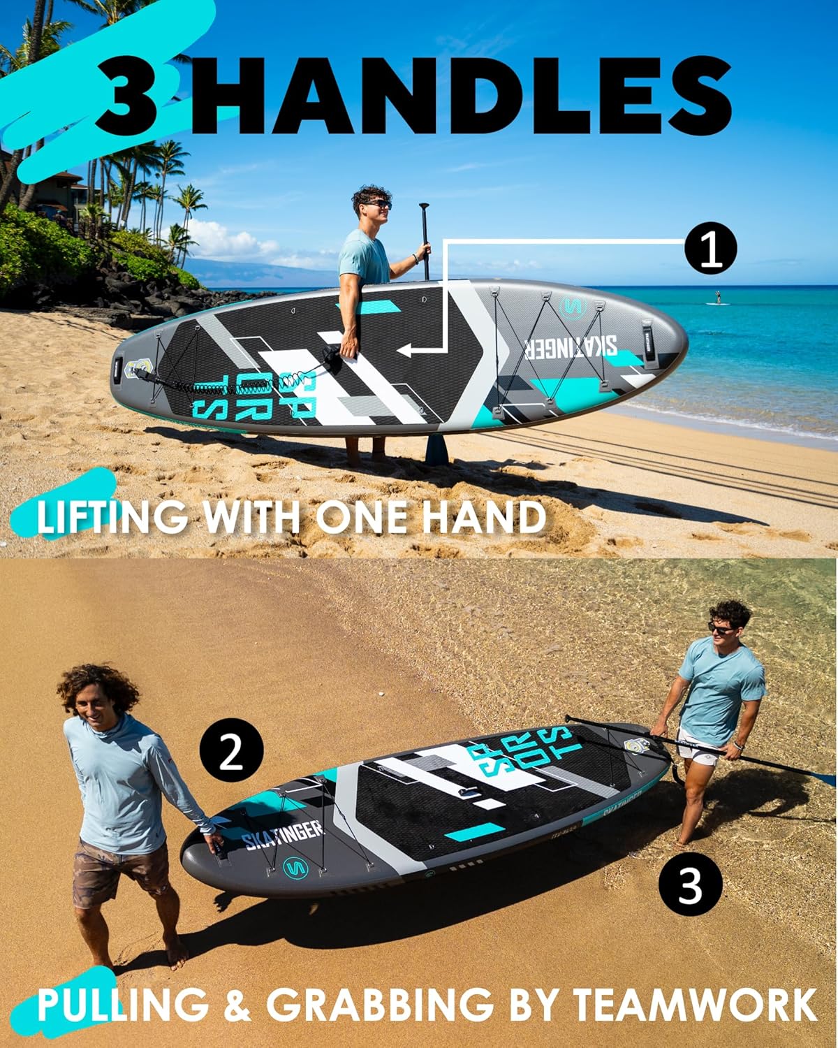Sports Grey 350x89x15 cm (11'6'') yoga SUP