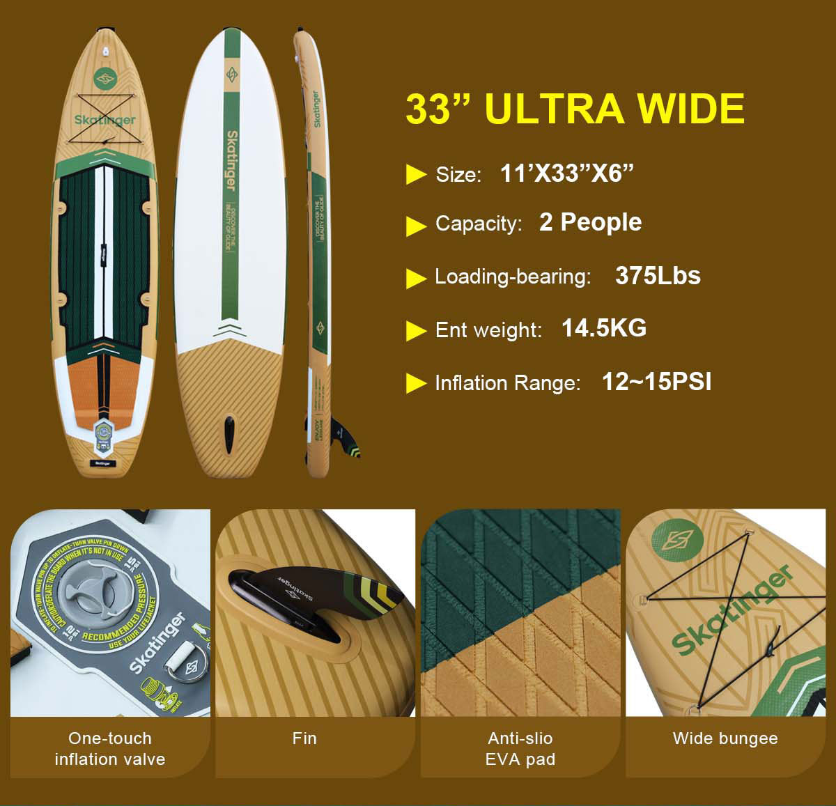 Peninsula Trojan Horse 335x84x15 cm (11') touring SUP board